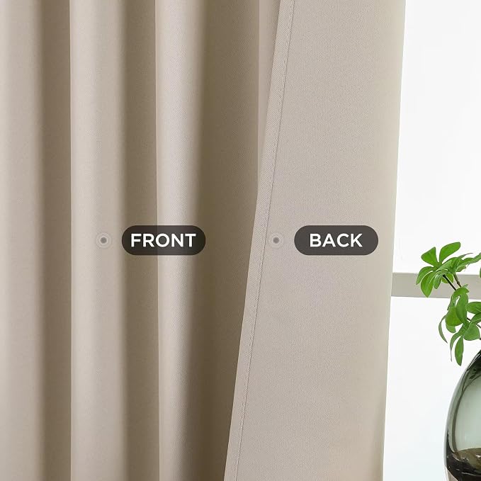 Joydeco Blackout Curtains 72 Inch Length 2 Panels Set, Thermal Insulated Long - Image 3