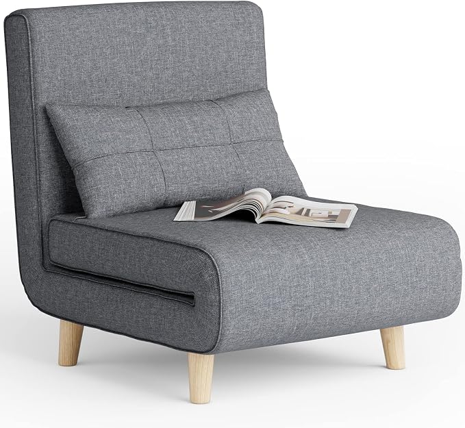 Aiho 3 in 1 Sleeper Chair Bed, Convertible Futon Sofa by AIHO
