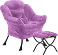 Youtanic Lazy Chair with Folding Ottoman, Accent Chair Plush Upholstered with by Youtanic