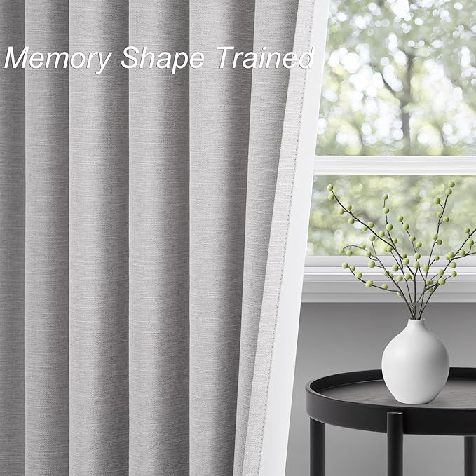 Topfinel 54 Inch Long Blackout Tiers Curtains - Image 4