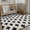 Soft Shag Rug 4x6 for Kids Room High Pile Non-Slip Fluffy Carpet | Machine by PureCozy