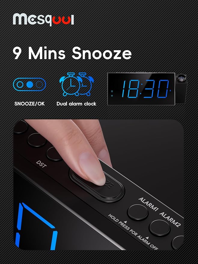 Mesqool Projection Alarm Clock - Image 8