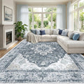 RELEANY Washable Area Rug, Large 10'x12', Water Repellent, Pet Friendly by RELEANY