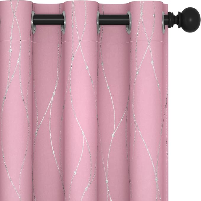 Deconovo Living Room Curtains 54 Inches Long, Thermal Insulated, Room Darkening by Unknown