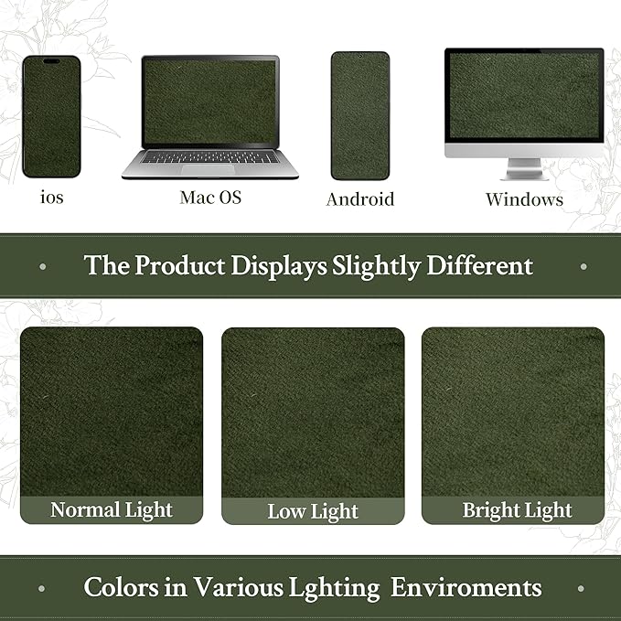 LAMIT Olive Green Velvet Curtains 108 Inch Length for Living Room, Thermal Insulated Blackout Curtains Luxury Room Darkening Back Tab and Rod Pocket Window Drapes for Bedroom, 2 Panels, 52 x 108 Inch