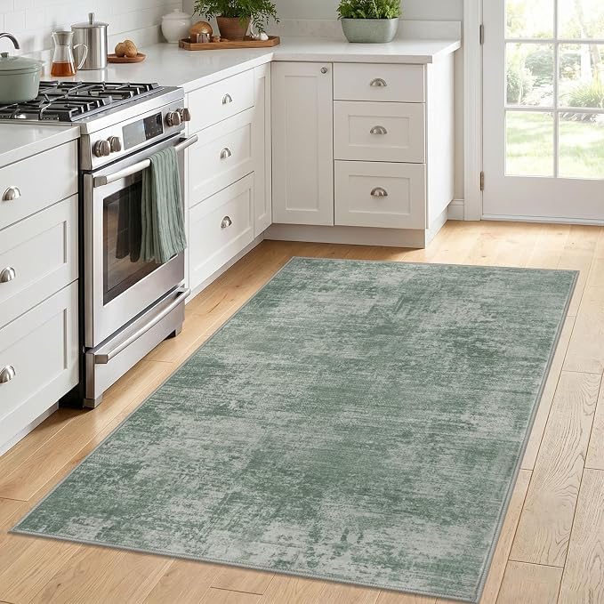 Abstract Area Rug 4x6 Ft Washable Rugs - Image 3