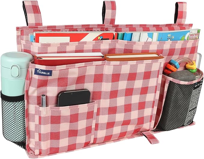 Surblue Bedside Caddy Hanging Bed Organizer Storage Bag Pocket by SURBLUE
