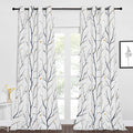 NICETOWN Blackout Curtains for Patio, Foil Printed Geometric Home Decoration by NICETOWN