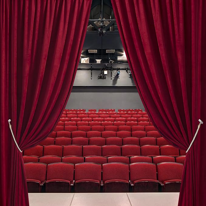 RYB HOME Velvet Curtains 120 inches Long, Extra Long High Ceiling Curtains | - Image 2