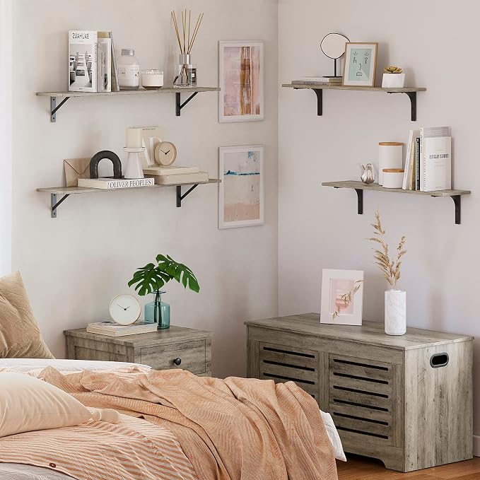 Long Wall Shelves, 31.5" Wall Mounted Shelves - Image 9