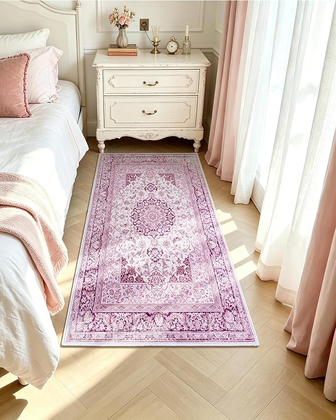 Macgace Washable Vintage Area Rug - Image 4