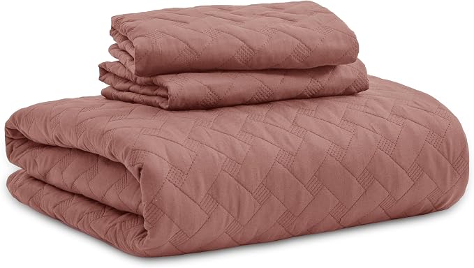 Bedsure King Size Quilt, Lightweight Comforter Set, Basket Weave, All-Season - Image 9