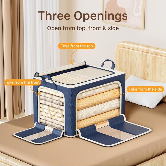 3 Openings Clothes Storage Bins - Image 3