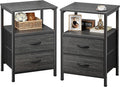 Huuger Night Stand Set of 2, Nightstand by Huuger
