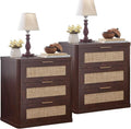 LEYAOYAO Rattan 23" Nightstands Set of 2 by LEYAOYAO-Findtheshiningpointofyourideallife%EF%BC%81