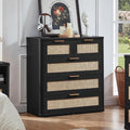 LEYAOYAO Rattan Dresser for Bedroom, 33.5" Tall Chest of Drawers, Modern 5 by LEYAOYAO-Findtheshiningpointofyourideallife%EF%BC%81