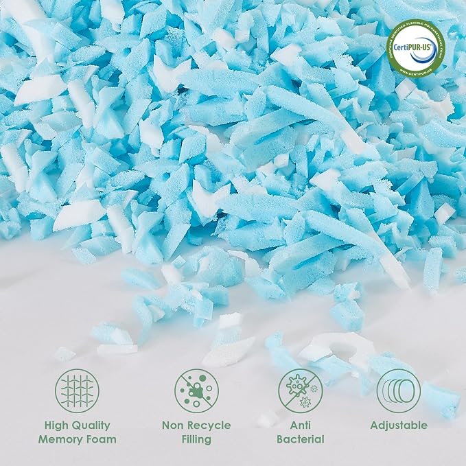 Dreamood Cooling Body Pillow Shredded Memory Foam - Image 5