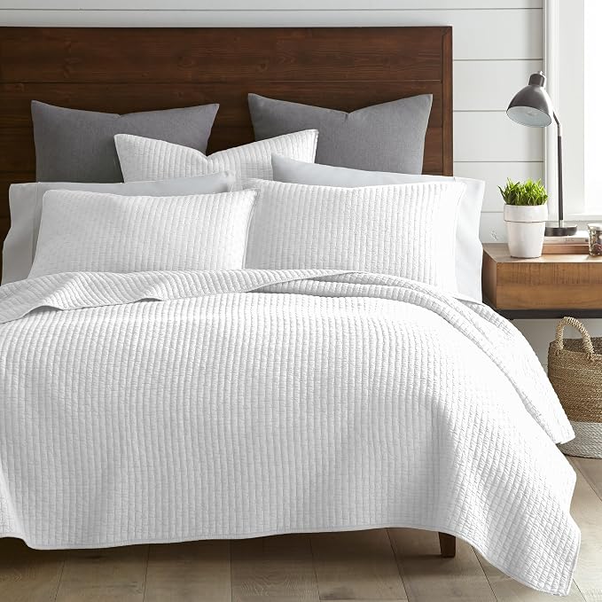 Levtex Home Cross Stitch Reversible King/Cal King Quilt Set and 2 Pillow Shams - Image 8