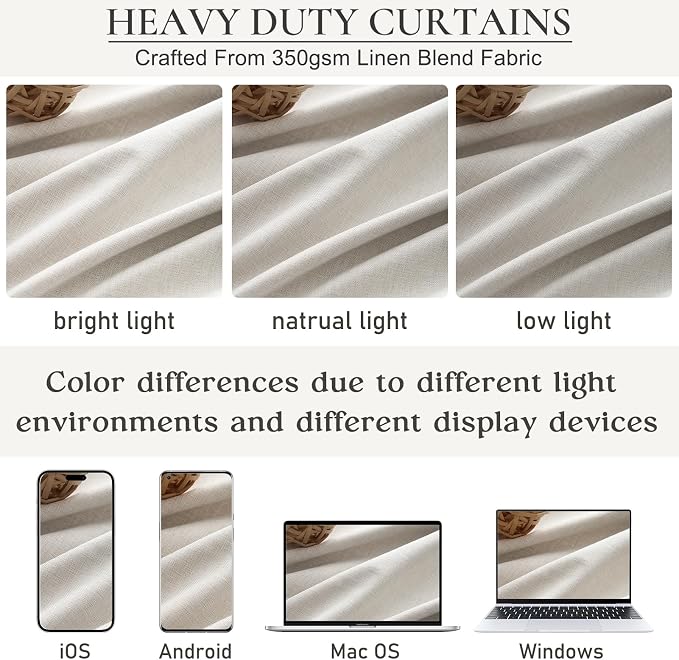 Birch Total Blackout Curtains 96 Inches Long - Image 5