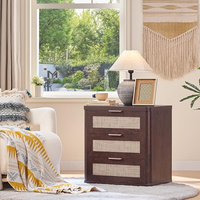 LEYAOYAO Rattan 23" Nightstands Set of 2 - Image 8