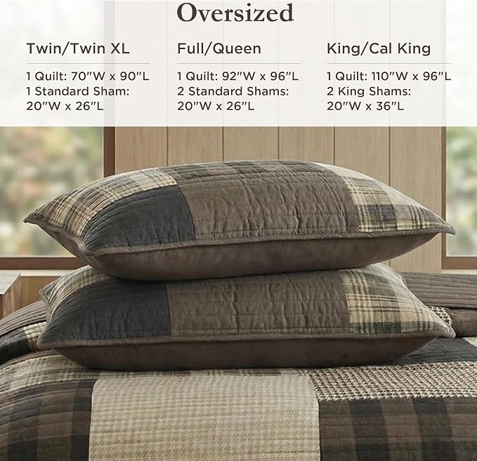 Woolrich Quilt Set Queen, Southwestern Aztec Bedding, Reversible Lightweight - Image 5