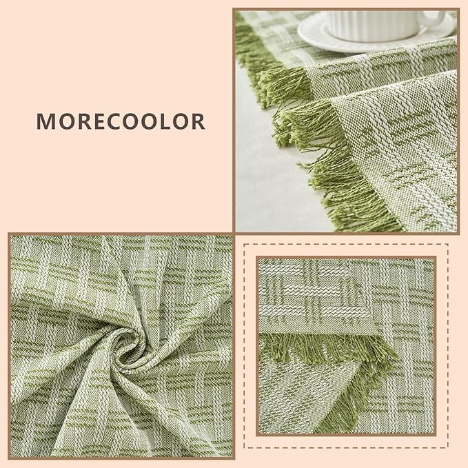 Green Couch Cover Blanket Cute Geometrical Jacquard Washable Sofa Cover for Extra Large Furniture for 3 Cushion Sofa L Shaped Sectional Couch Blanket 71"x 118"