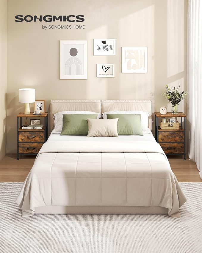 SONGMICS Nightstand, Bed Side Table, End Table - Image 2