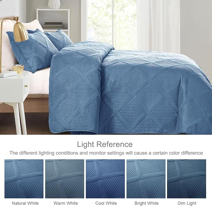 Exclusivo Mezcla Quilt King Size, Modern Striped Pattern, Lightweight Bedding - Image 5