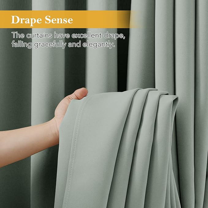 RYB HOME Blackout Thermal Insulated Curtain - Image 6