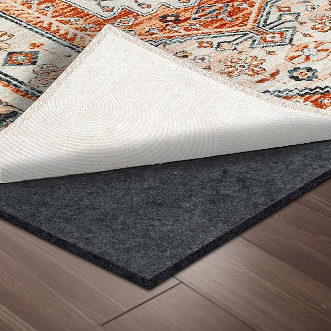 100% Waterproof Rug pad, 2x3 ft Area Rug Non-Slip Rug Pads, 1/4" Thick Carpet Pads for All Floors and finishes, Felt pad for Hardwood Floors, Keep Carpets in Place Soft and Secure