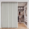 RYB HOME Accordion Style Closet Curtains 100% Blackout | Curtain by RYBHOME