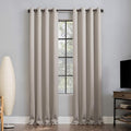 Sun Zero Nordic 2-pack Theater Grade Extreme 100% Blackout Grommet Curtain by SunZero%E2%84%A2