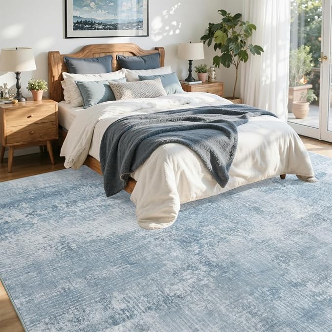 5x7 Ft Area Rugs for Living Room, Soft Non-Slip Washable Rugs Modern Abstract - Image 4
