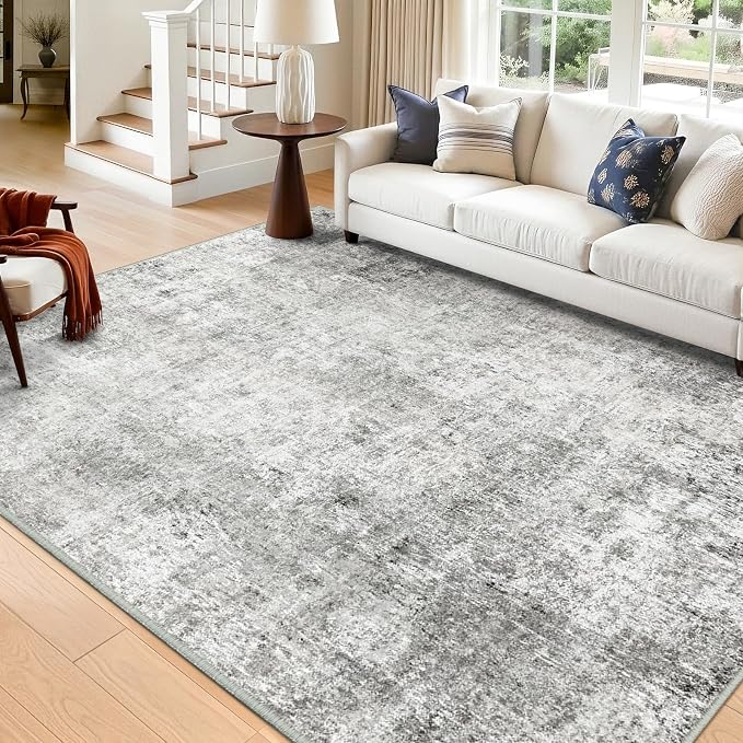 RELEANY Washable 7'x9' Abstract Area Rug by RELEANY