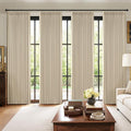 MIULEE Pinch Pleated 100% Blackout Curtains 40"x108" Long Cream 4 Panel Set | by MIULEE