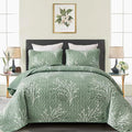 Sage Green Quilt Set King Size by HOME
