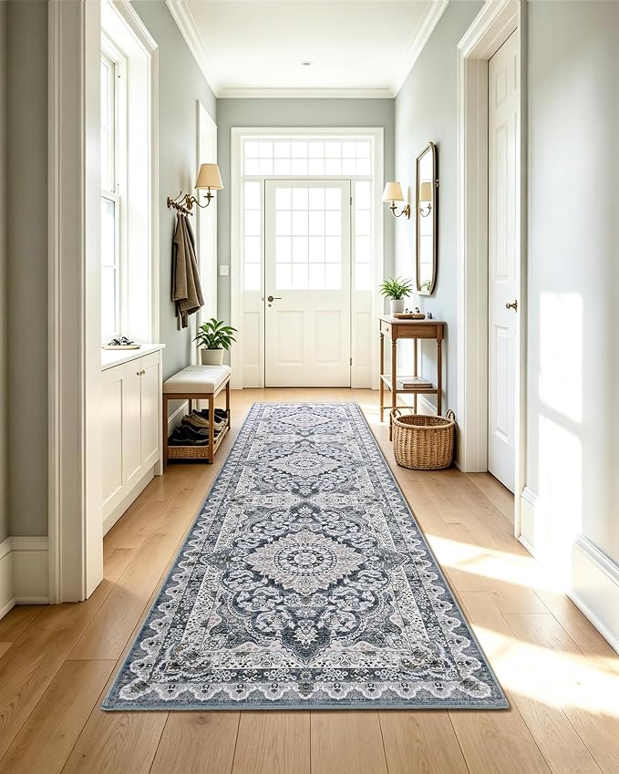 Macgace Washable Vintage Area Rug - Image 3