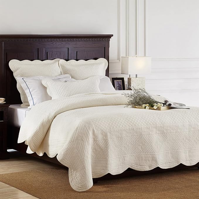 Calla Angel Sage Garden Luxury Pure Cotton Matelasse Quilt - Image 2