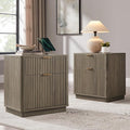 T4TREAM 23'' Fluted Nightstand Set of 2 by T4TREAMFurniture