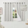 Linen Blackout Curtains 45 Inches by Lajode