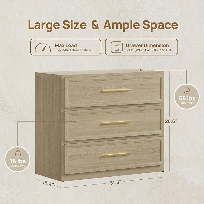 SICOTAS Oversized Night Stand Set 2 - Image 3