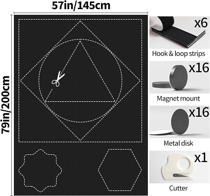 BKSAI 100% Blackout Window Cover, Portable Magnetic Black Out Curtains | No - Image 6