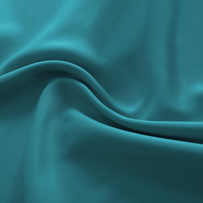 Teal Room Darkening Curtains for Bedroom - Image 8