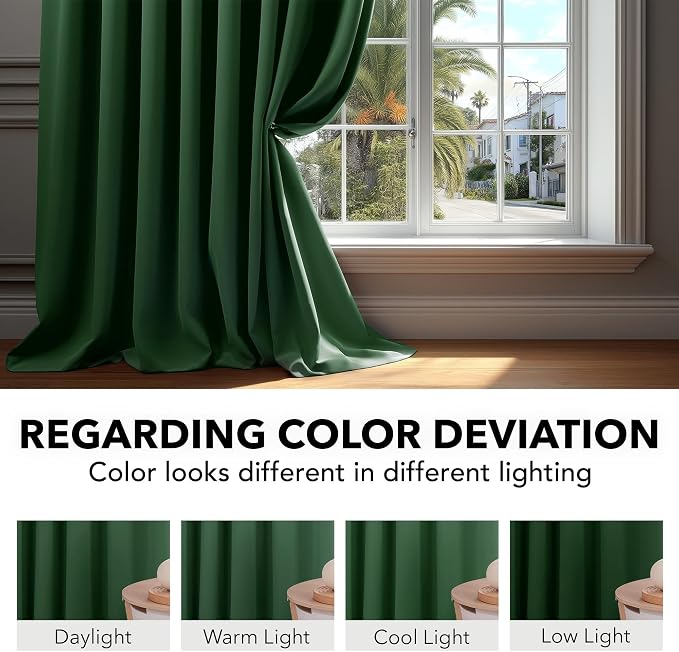 Deconovo Blackout Curtains for Bedroom, Living Room Curtains 84 Inches Long | - Image 6