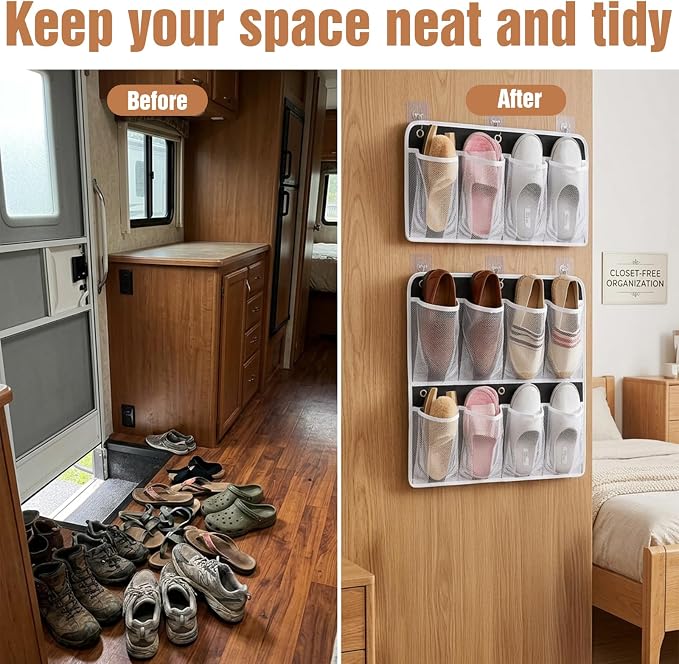 4 Pack Shoe Storage for Bedside - Image 6