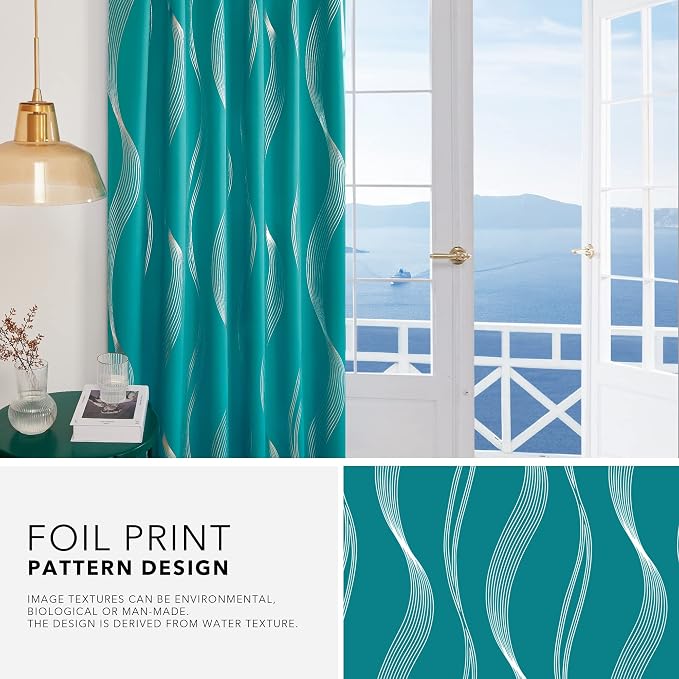 Deconovo Blackout Back Tab Curtains - Image 7