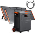 Jackery HomePower 3600 Plus Portable Power Station with AC Cable and 2X 200W Solar Panels, 3600W AC Output, 3584Wh Solar Generator, Expandable up to 21kWh, Essential Home Backup for Home Use
