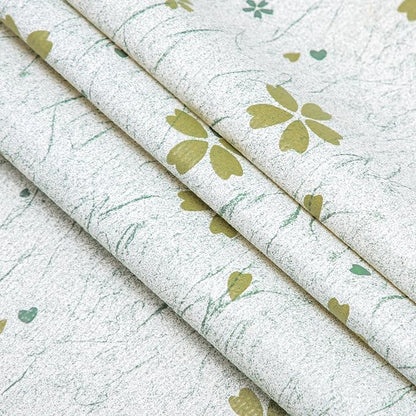 RAY STAR 12X120 Inch Shelf Liner for Kitchen Cabinets, Non-Adhesive Cabinet Liner Washable, PVC Drawer Liner for Dresser Non-Slip Bathroom (Green-Floral)(2 Roll)