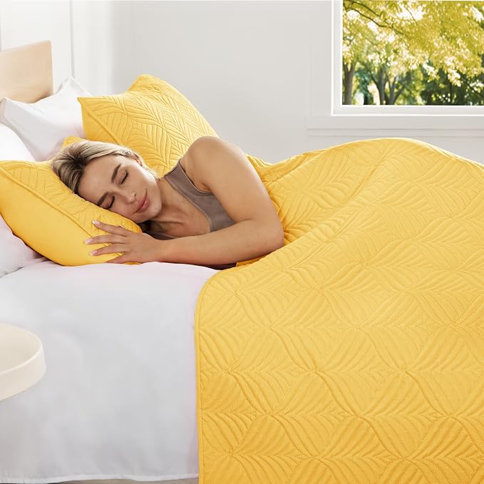 Whale Flotilla Extra Soft Queen Quilt Bedding Set, Lightweight Bedspreads | - Image 3
