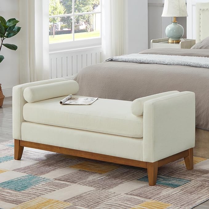 51" End of Bed Bench for Bedroom Living Room - Image 3